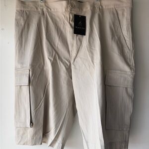 Men's Beige Cargo Shorts
